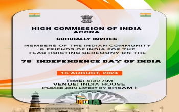 Invitation to the celebrations of the 78th Independence Day of India