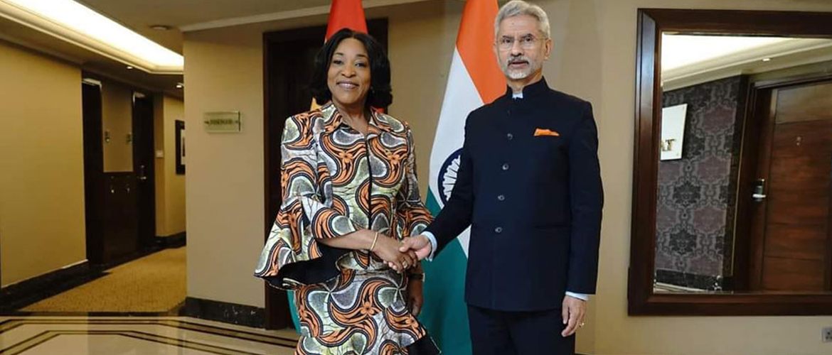  EAM Dr. Jaishankar met FM Shirley Ayorkor Botchwey of Ghana on sidelines of the Raisina Dialogue 2024 in New Delhi